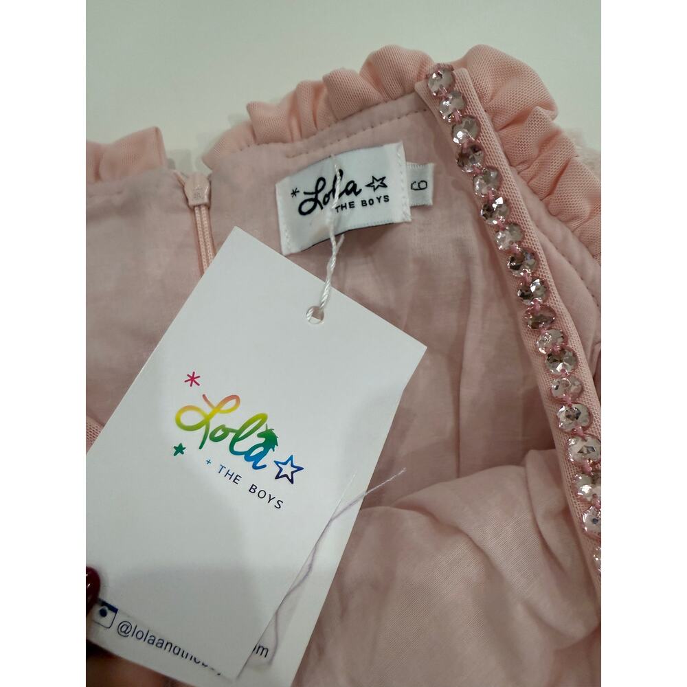 Lola + The Boys - NWT - Girls' Rainbow Tiered Sequin Dress 6 - Picture 10 of 12